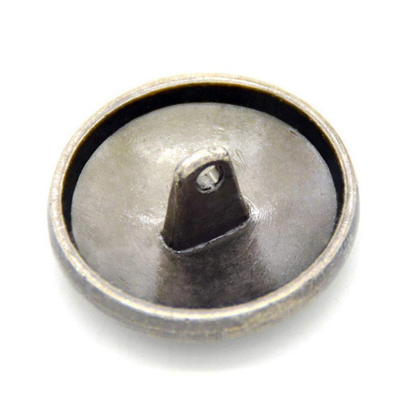 Wixine 10Pcs 23mm Flower Metal Silver Shank Sewing Buttons DIY Sewing Jacket Coat - Image 4